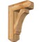 Ekena Millwork Imperial Craftsman Rough Sawn Bracket w/ Offset Brace, Western Red Cedar, 8"W x 24"D x 32"H BKT0806X24X32IMP04RWR - alternate 1